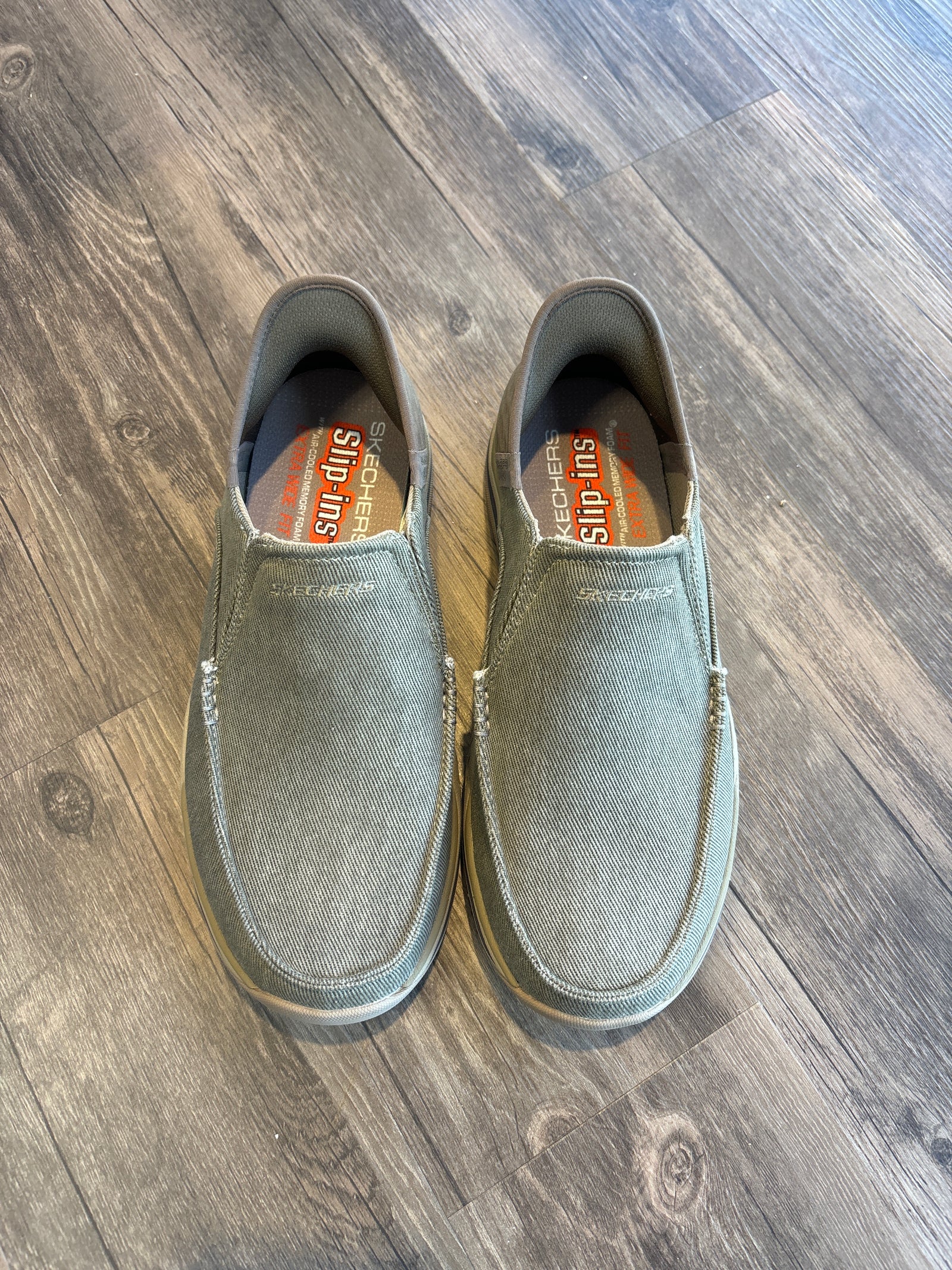 205167WW Skechers Men's Expected Cayson in Khaki in Extra Wide