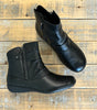 Josef Seibel Naly 24 in Butter Soft Black Leather - Double Zip