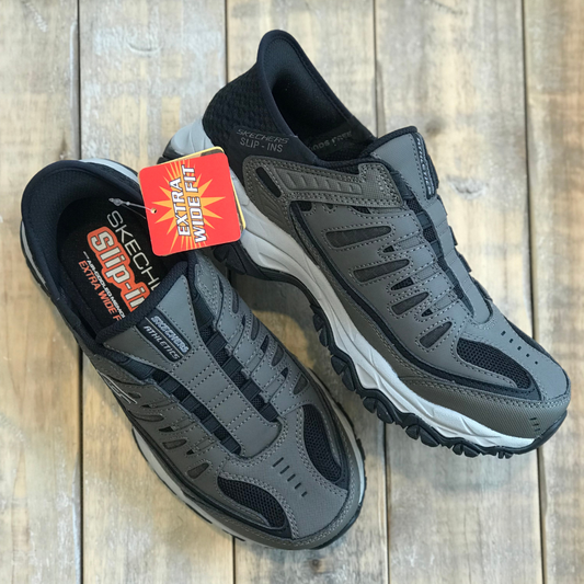 Skechers Slip-ins: Men's After Burn Memory Fit Ridgeburn Extra Wide in Brown
