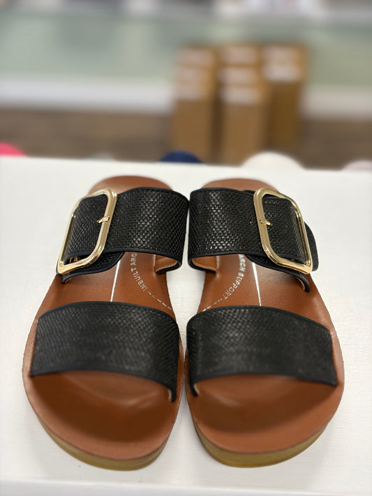 Los Cabos Doti Black Raffia