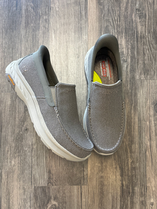 Skechers Slip-Ins: Pollard-Wilfred in Taupe Mesh - Extra Wide