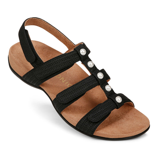 Vionic Amber Pearl in Black  (Wide)