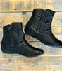 Josef Seibel Naly 24 in Butter Soft Black Leather - Double Zip