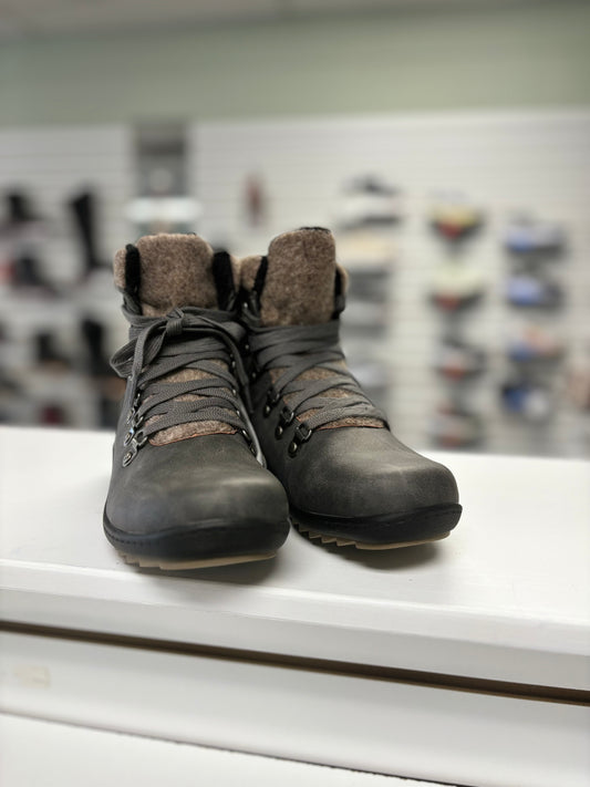 Wanderlust Mia Low Side Zip Boot in Taupe - Wide Width