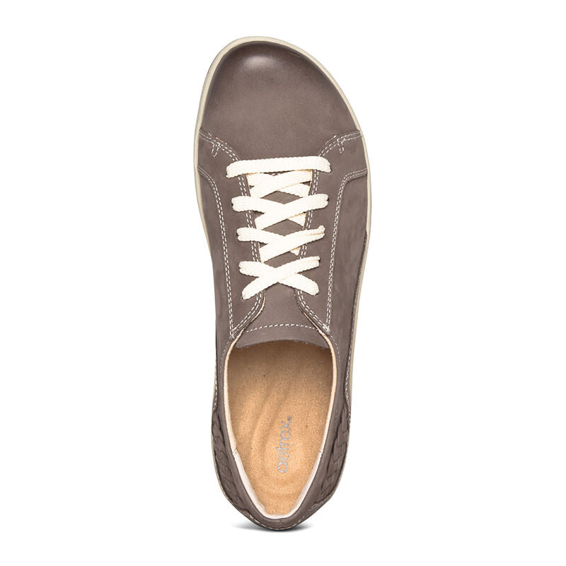 Aetrex Dana Oxford  - Warm Grey *WIDE*