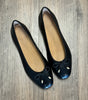 Fit Flop Delicato Bow Soft Leather Ballet Flat Black