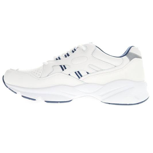 Propet Stability Walker in White/Navy - 3E