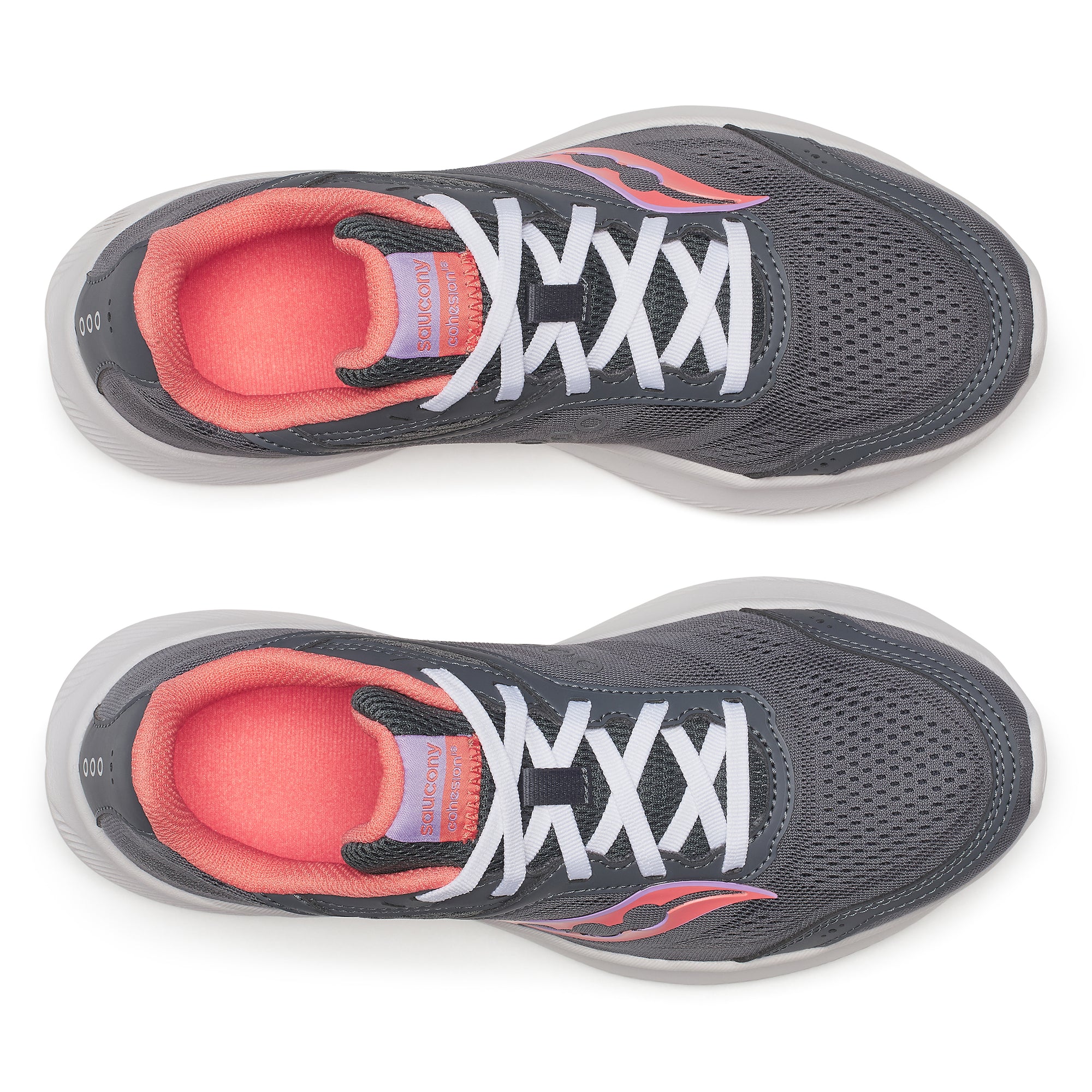 Saucony Women's Cohesion 18 Carbon/Salmon *MEDIUM*