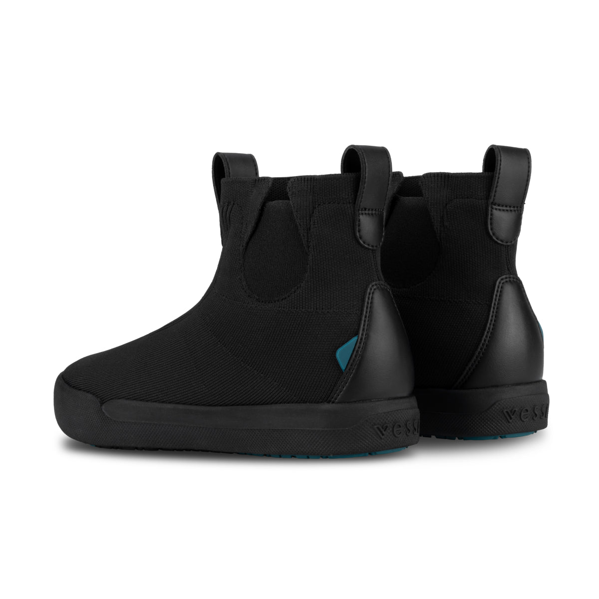 Vessi Women's Adult Weekend Chelsea Boot - Asphalt Black on Black