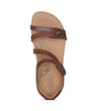 Aetrex Jillian Quarter Strap Braid Walnut