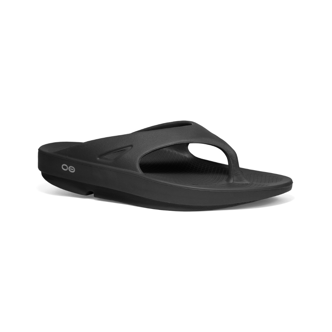 OOFOS OOriginal Black with (Toe Post)- Unisex