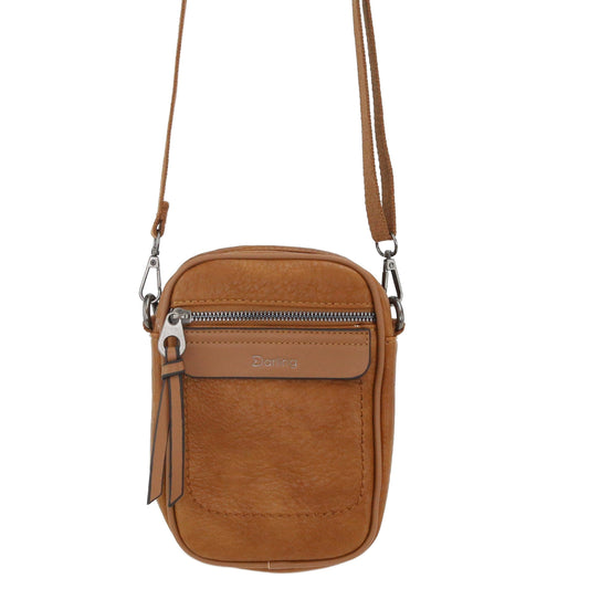 YD7989 - Darling's Vegan Leather Crossbody Bag - Light Brown