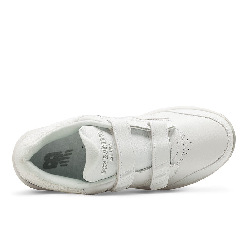New Balance Women's Hook and Loop Leather 928v3 - White Leahter 4E
