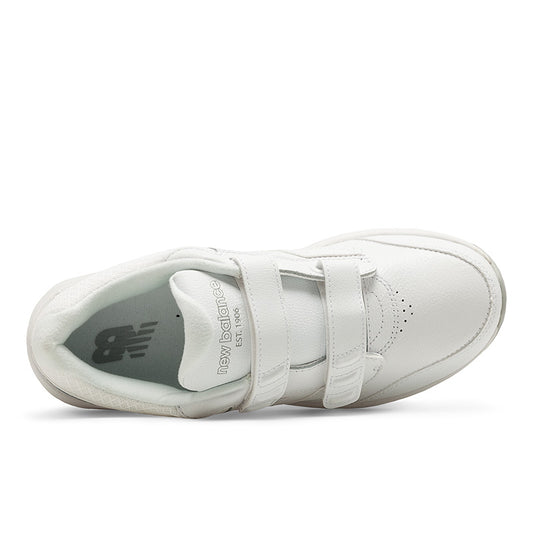 New Balance Women's Hook and Loop Leather 928v3 - White Leahter 4E
