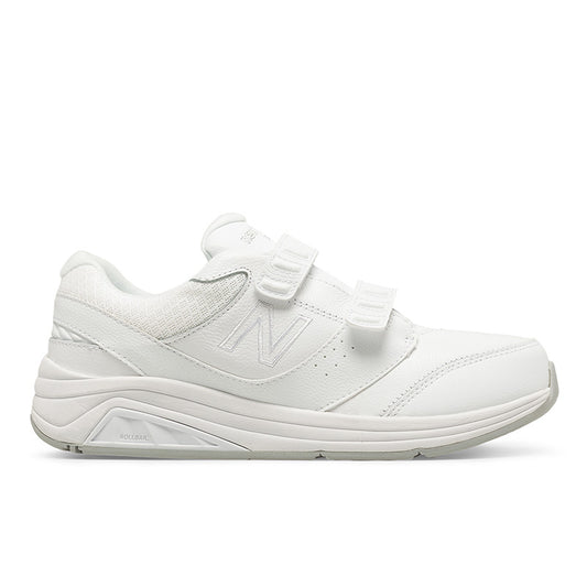 New Balance Women's Hook and Loop Leather 928v3 - White Leahter 4E