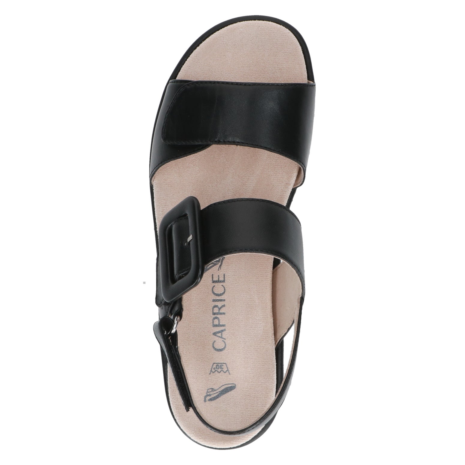 Caprice 28714-24-022 Black Nappa Leather Backstrap