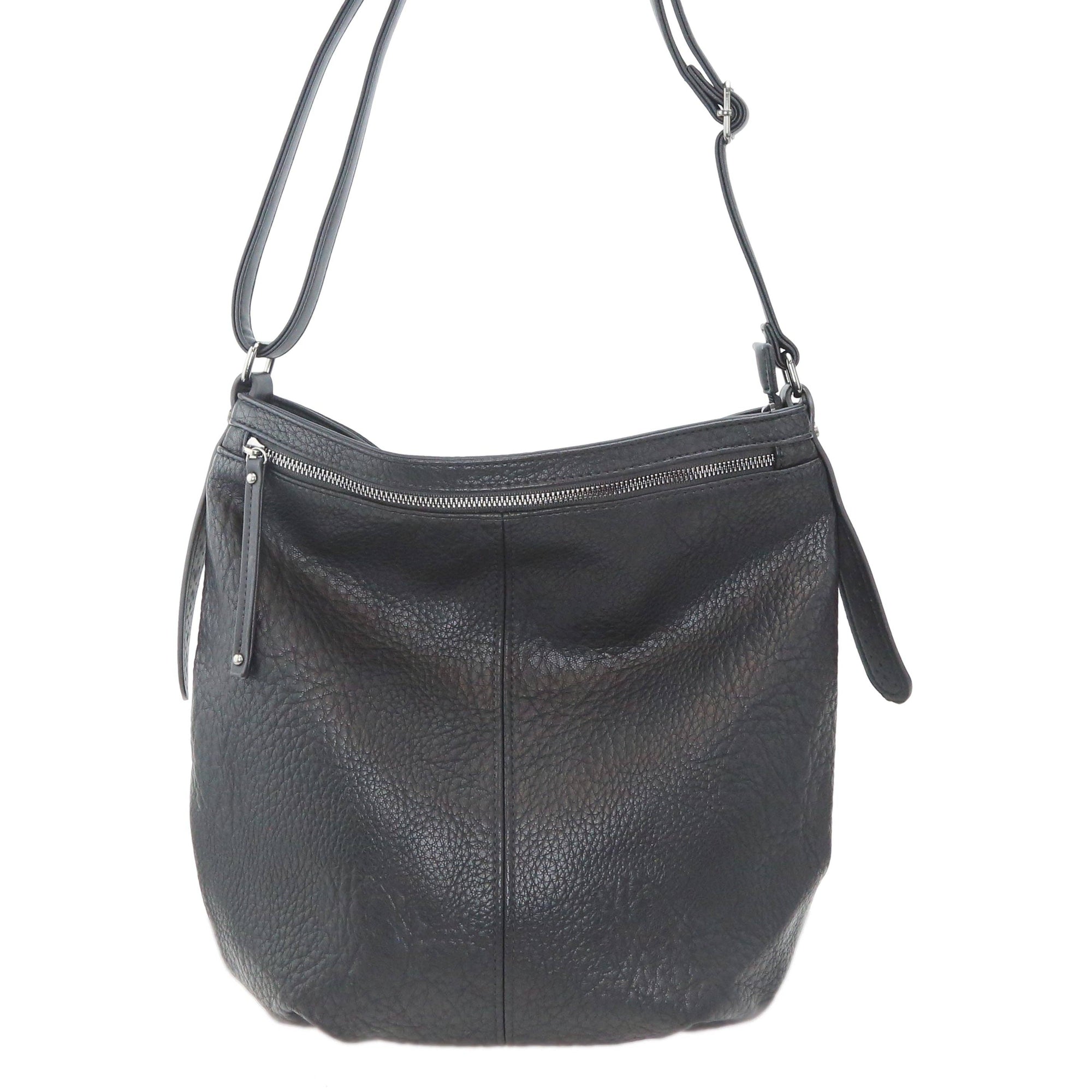 YD7938 - Darling's Vegan Leather Shoulder Bag - Black
