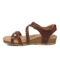 Aetrex Jillian Quarter Strap Braid Walnut