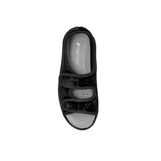 Foamtreads Debbien 2 in  Black Medium Width (Generous)