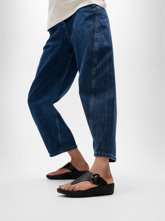 Fit Flop LULU with Buckle in All Black