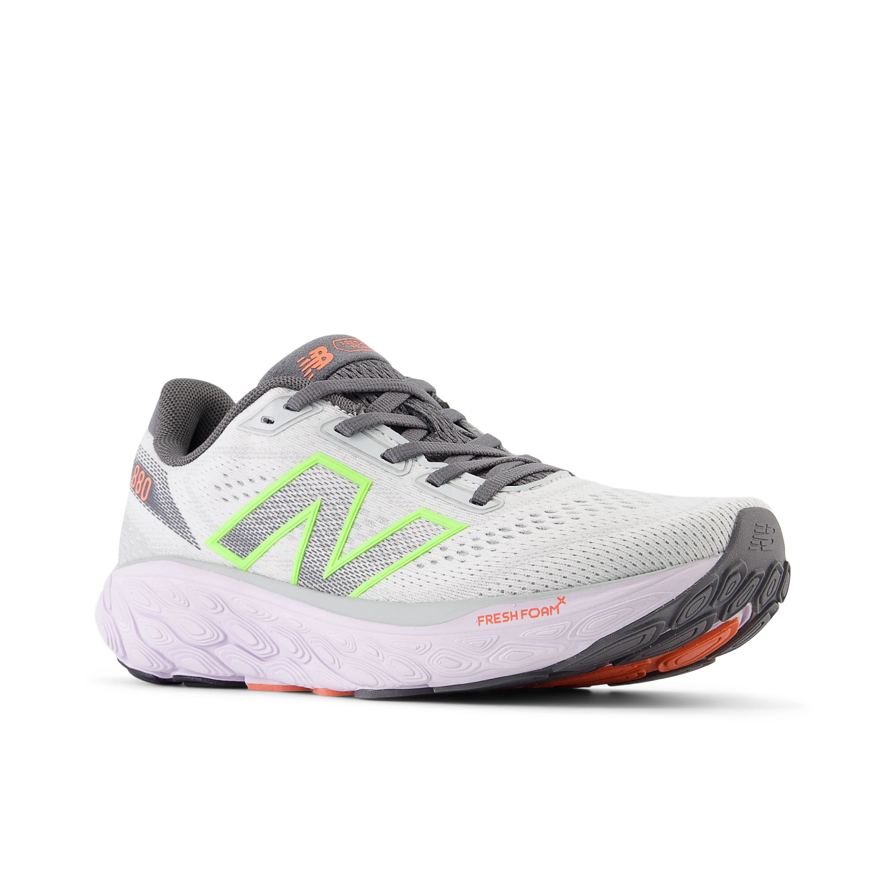New Balance Women's Fresh Foam X 880v14 *MEDIUM* Grey Matter/Taro/Bleached Lime Glo/Gulf Red *LAST PAIR*