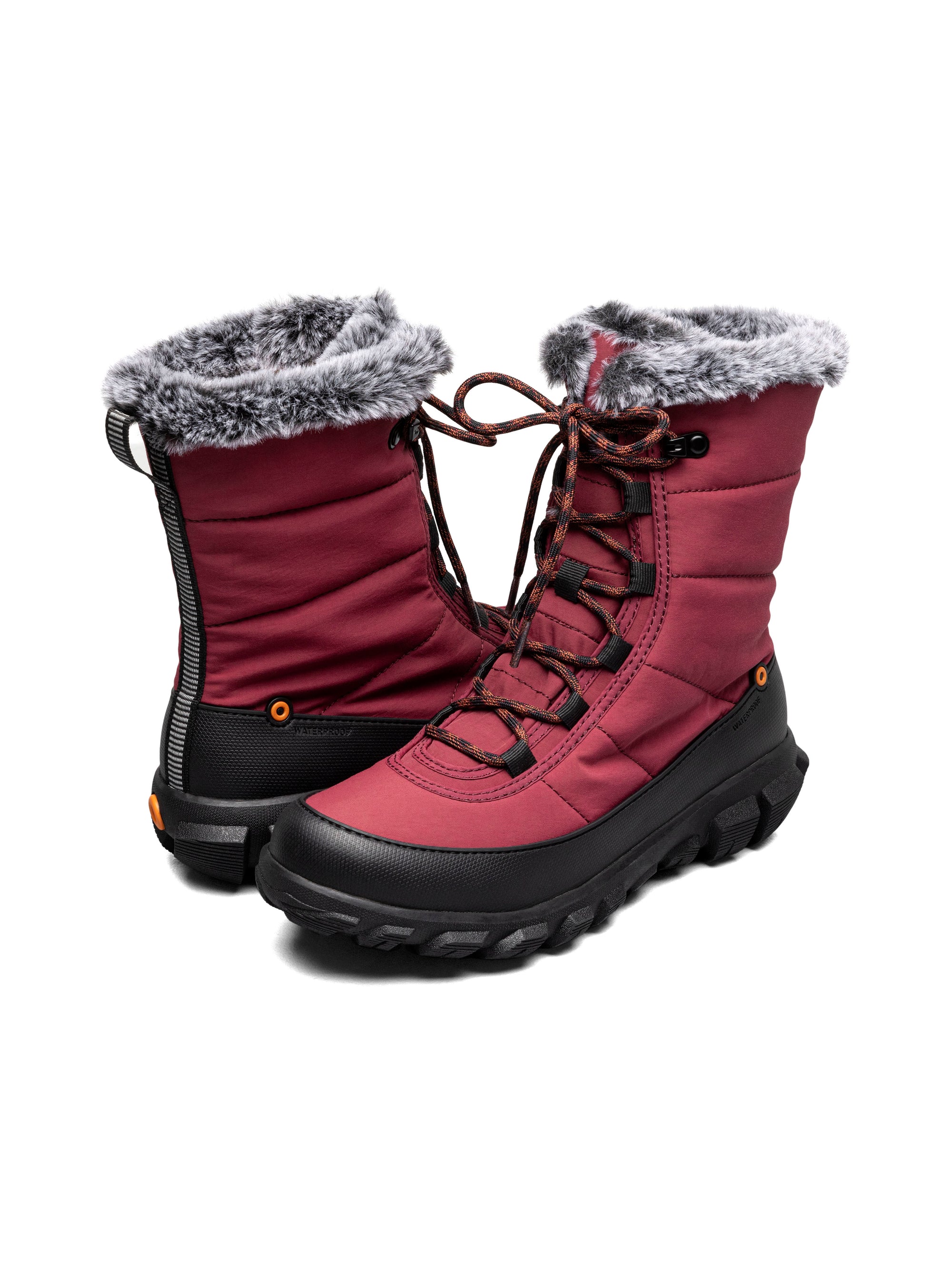 BOGS Women's Cedar Quilt Lace in Garnet
