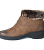 Wanderlust Women's Perth Fur Cuff Low Boot - Dark Tan *WIDE*