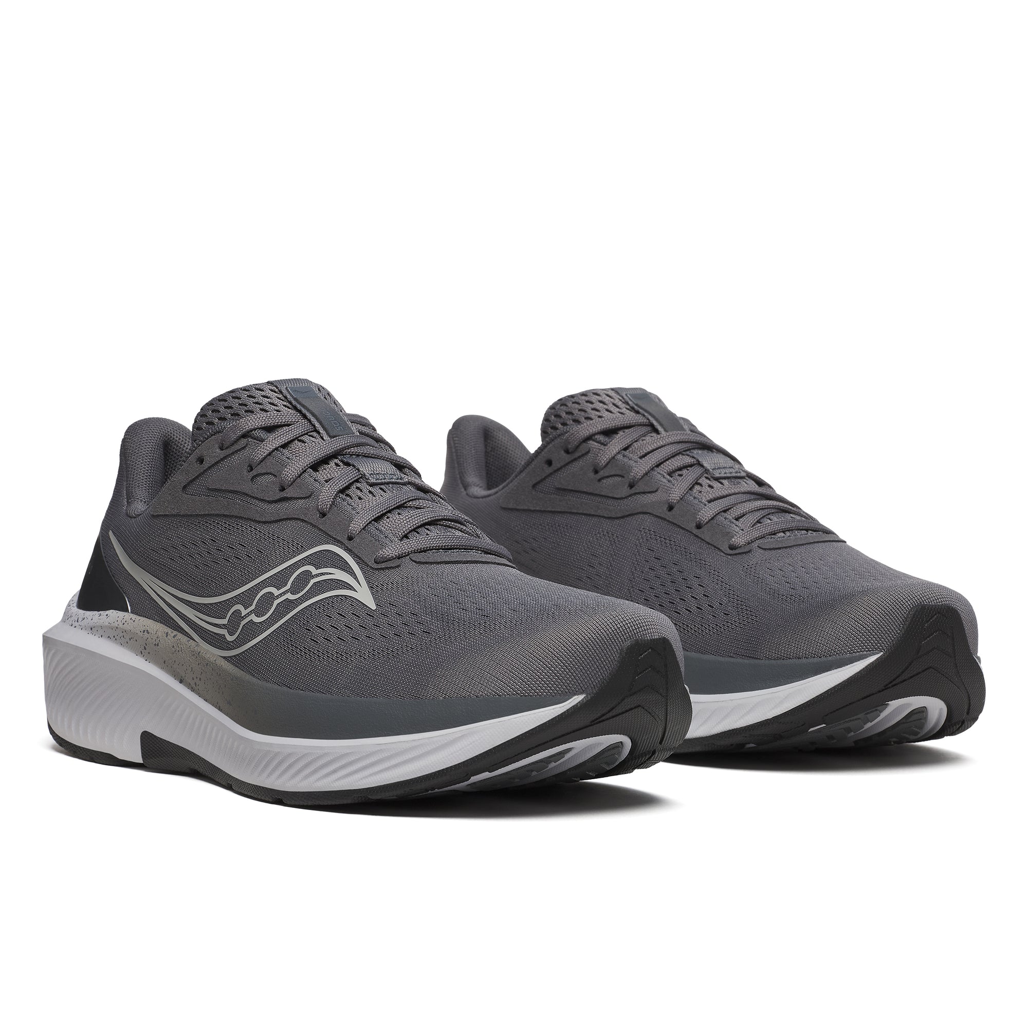 Saucony Men's Echelon 10 in Extra Wide - Carbon/Black