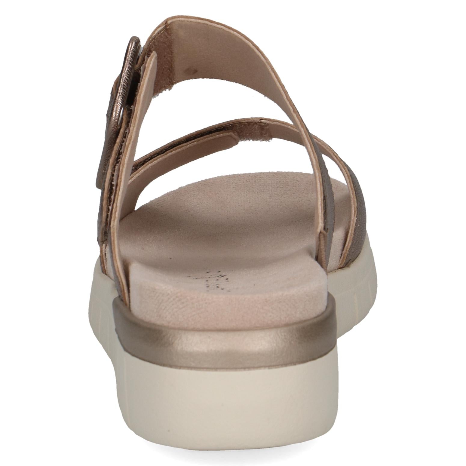 Caprice Babette Taupe Metallic Slide