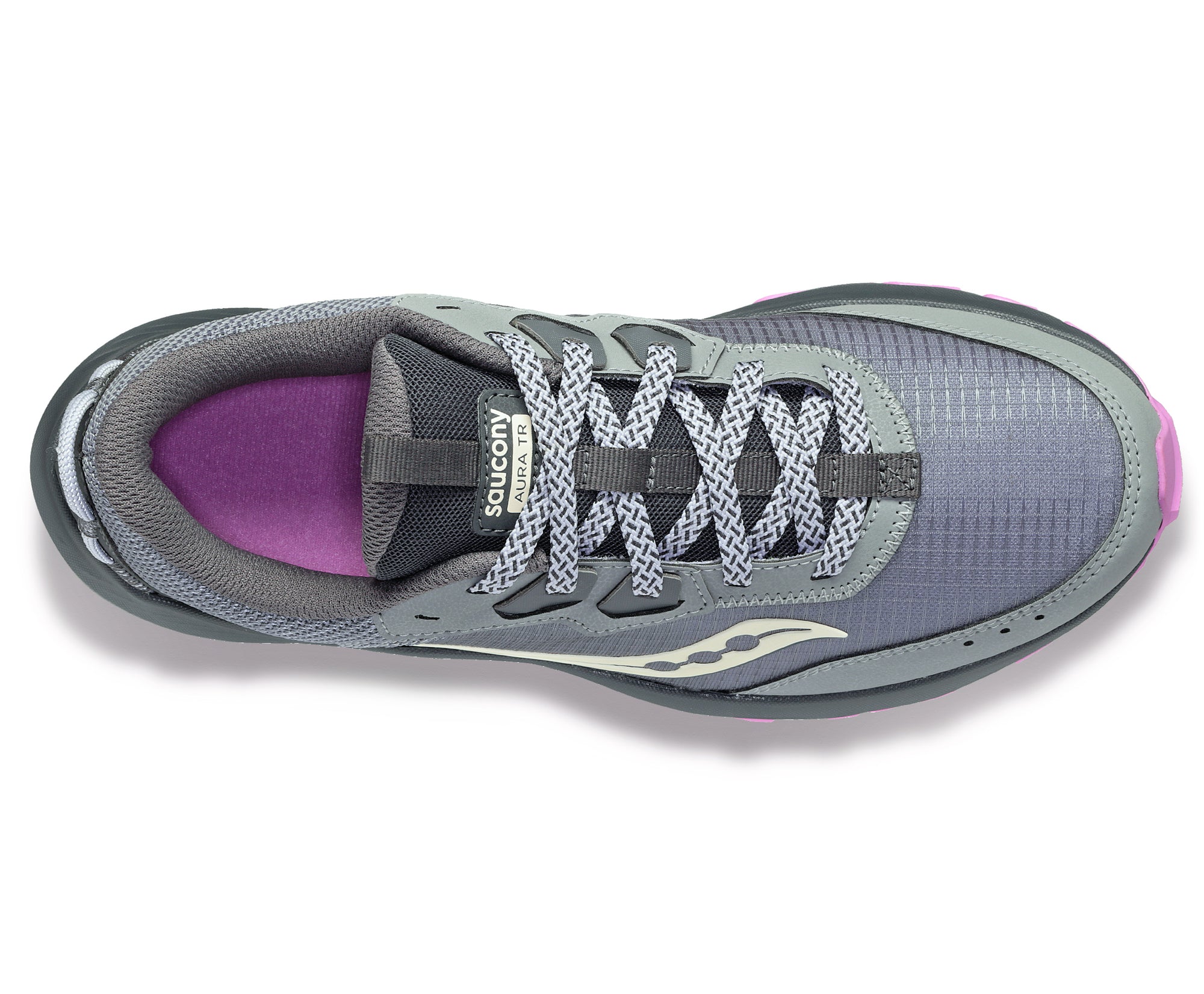 Saucony Women's Aura TR Wide in Fossil/Grape *LAST PAIR*