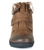 Wanderlust Women's Perth Fur Cuff Low Boot - Dark Tan *WIDE*