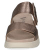 Caprice Babette Taupe Metallic Slide