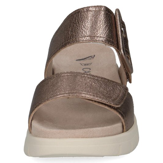 Caprice Babette Taupe Metallic Slide
