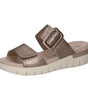 Caprice Babette Taupe Metallic Slide