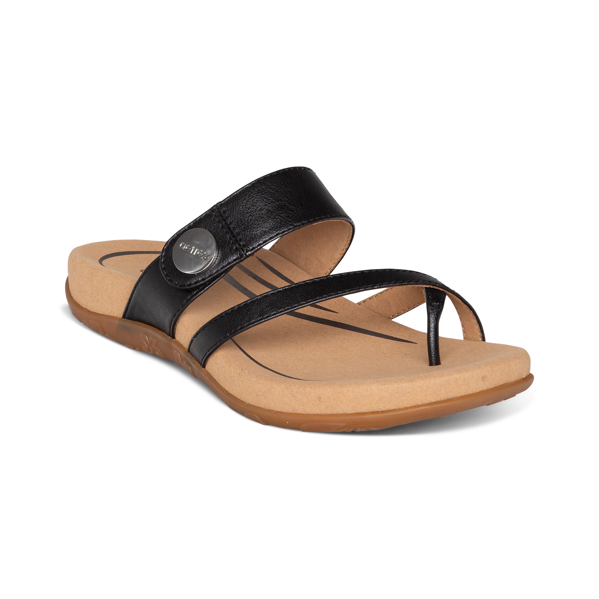Aetrex Izzy Thong Black