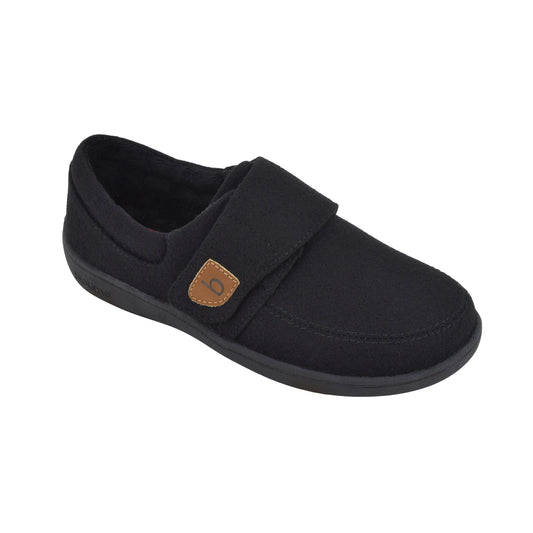 Biotime Demi Closed Back Black Slipper in Medium