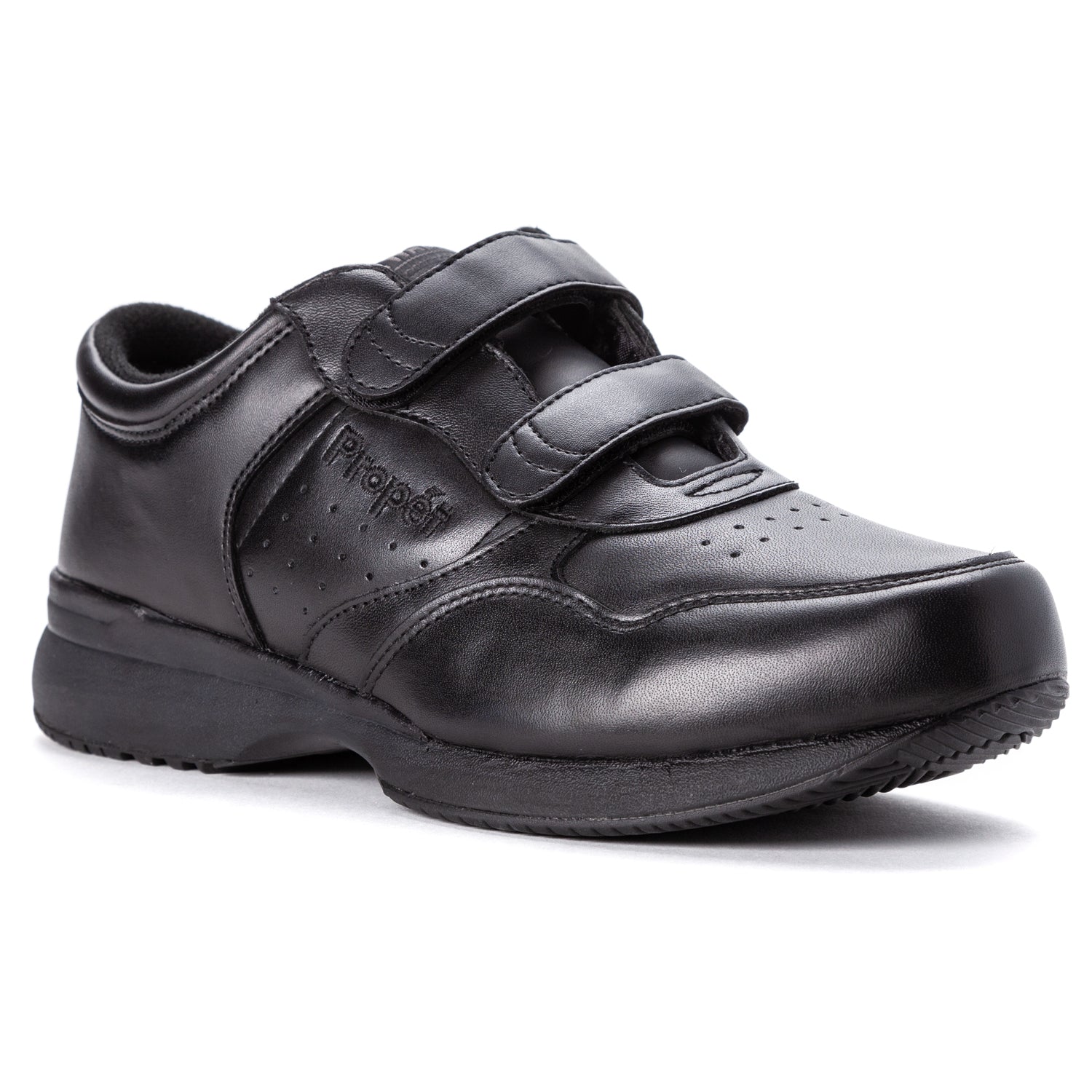 Propet Men's Life Walker Strap M Black in (3E)