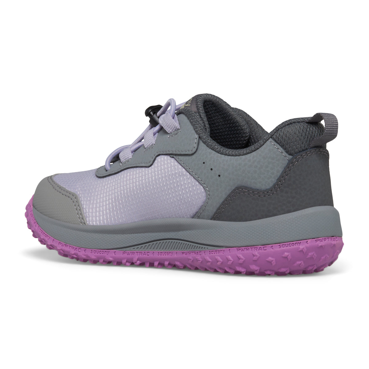 SK167845 Saucony Big Kids' Aura KDZ Sneaker in Grey Purple