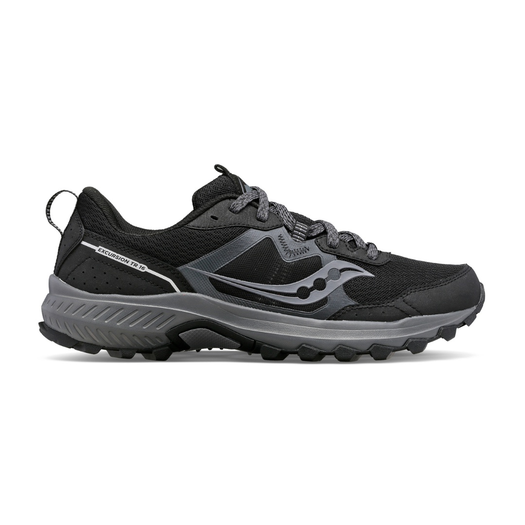 Saucony Men's Excursion TR16 in Wide (Black/Charcoal)
