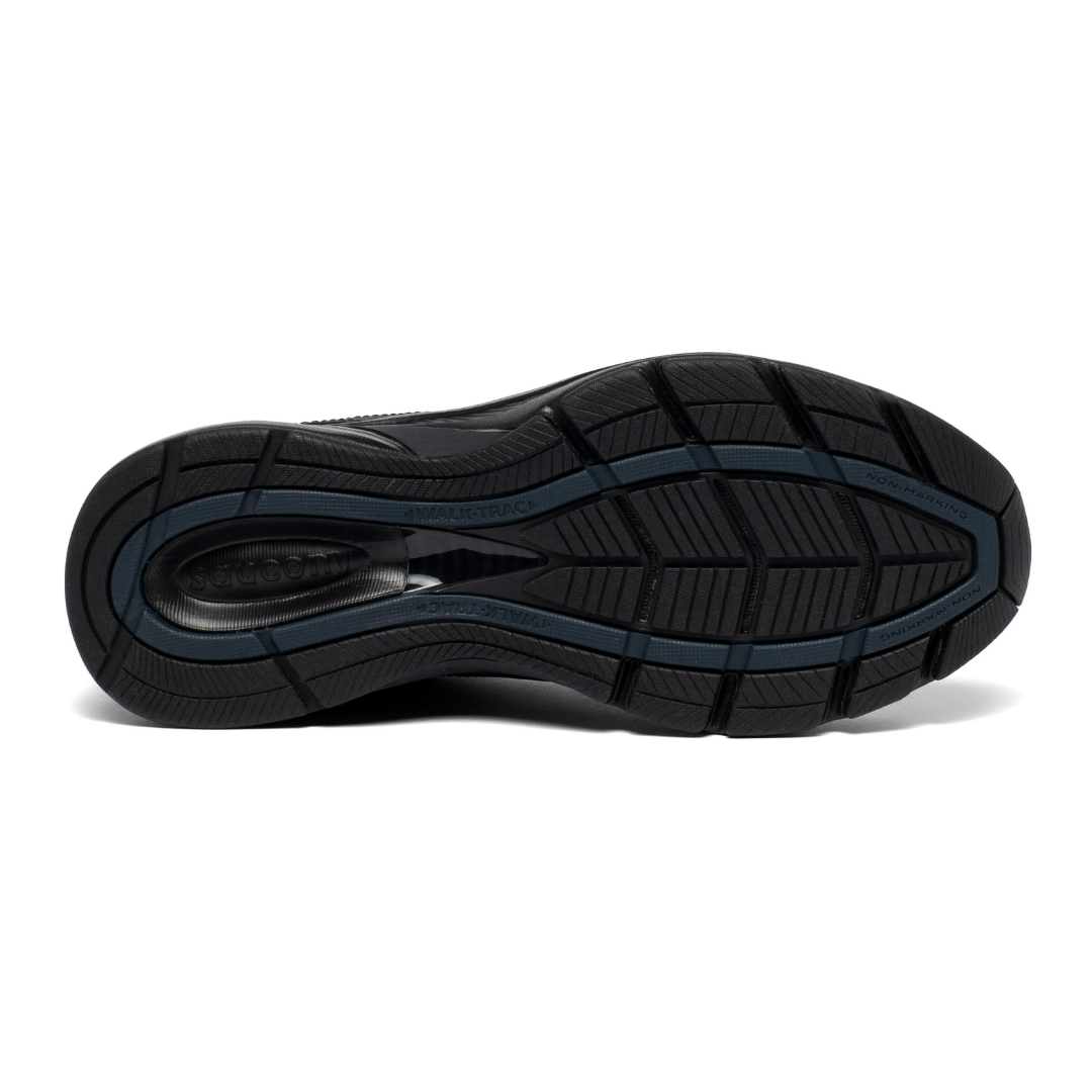 Saucony Men's Omni Walker 3 in Wide Width (Black)