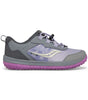SK167845 Saucony Big Kids' Aura KDZ Sneaker in Grey Purple