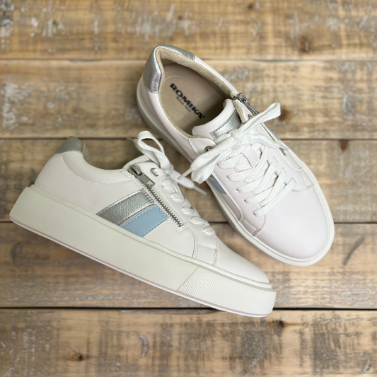 Romika Women's Kate 04 in White/Silver