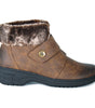 Wanderlust Women's Perth Fur Cuff Low Boot - Dark Tan *WIDE*