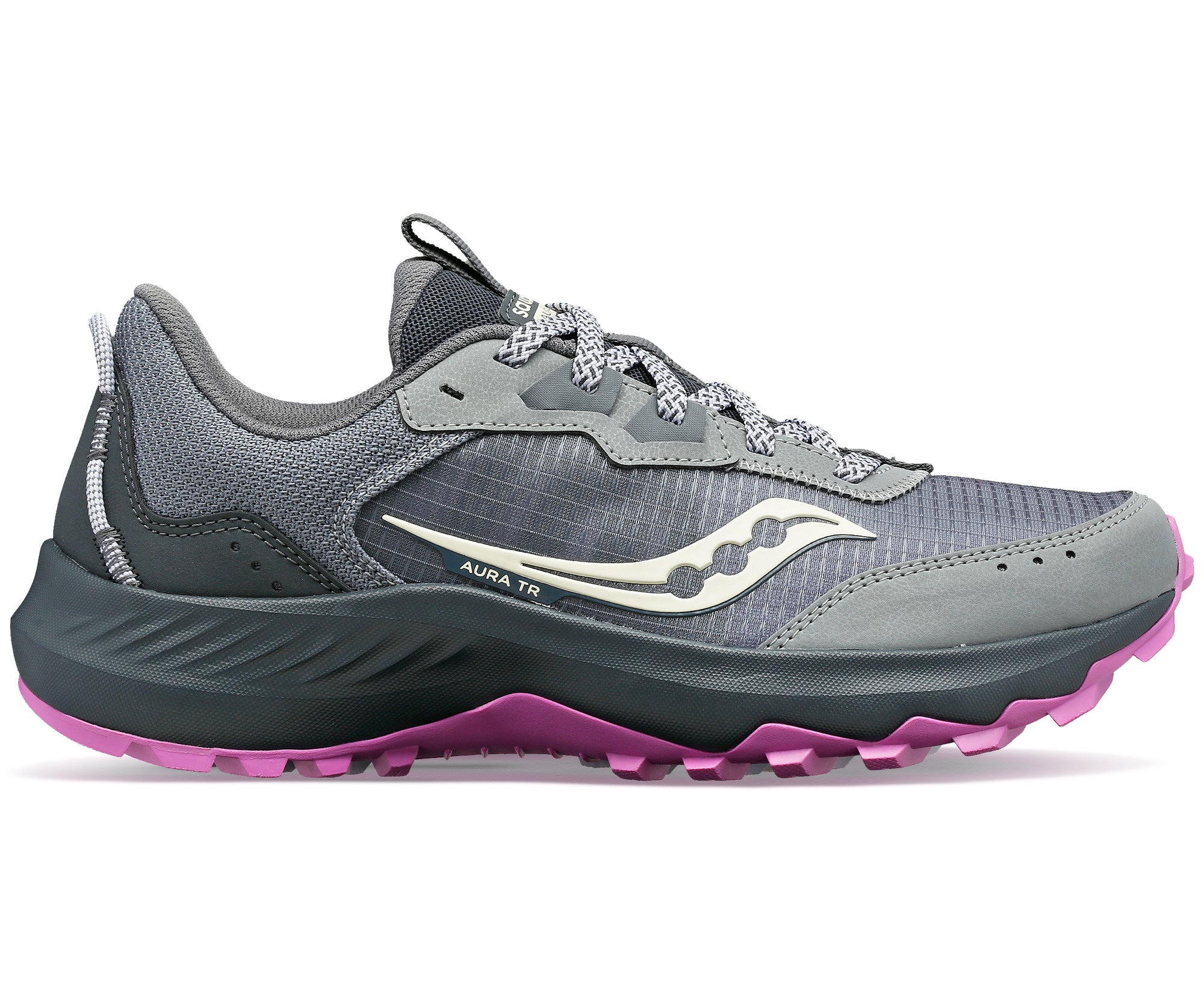 Saucony Women's Aura TR Wide in Fossil/Grape *LAST PAIR*
