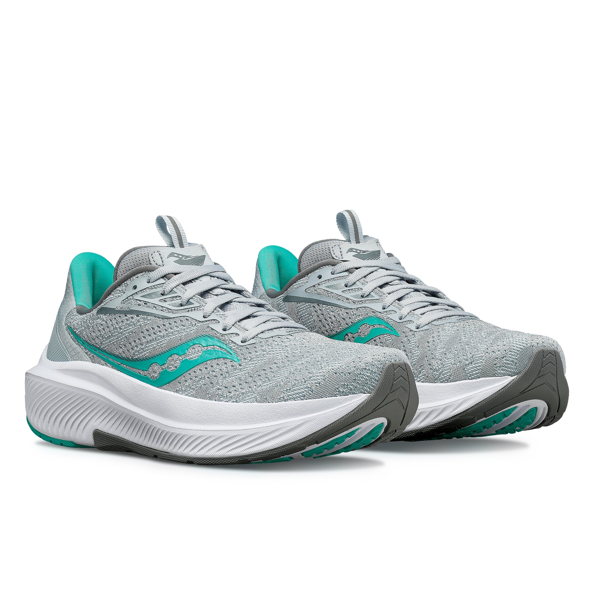 Saucony Women's Echelon 9 in Medium - Granite/Mint