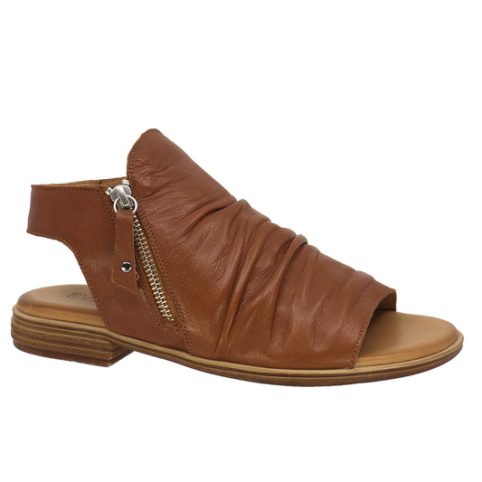 Everly Lauren-01 in Dark Tan Leather