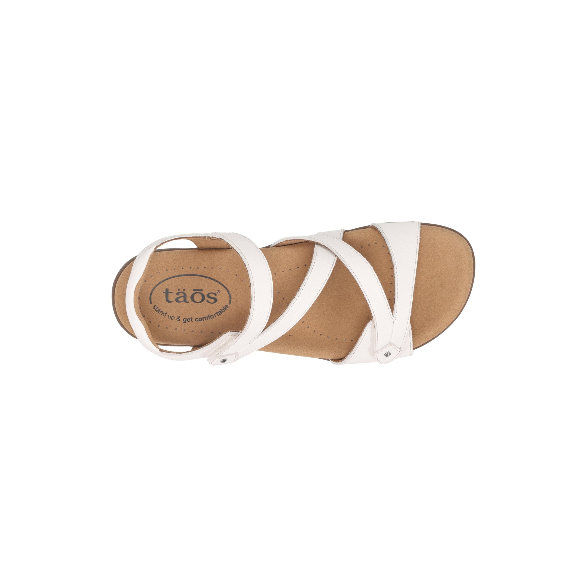 Taos Big Time  - White Leather Adjustable (Generous Medium)