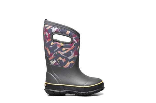 72732 - BOGS Kids' Classic Mountain Dark Grey Multi