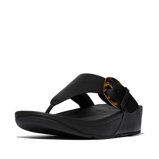 Fit Flop LULU with Buckle in All Black