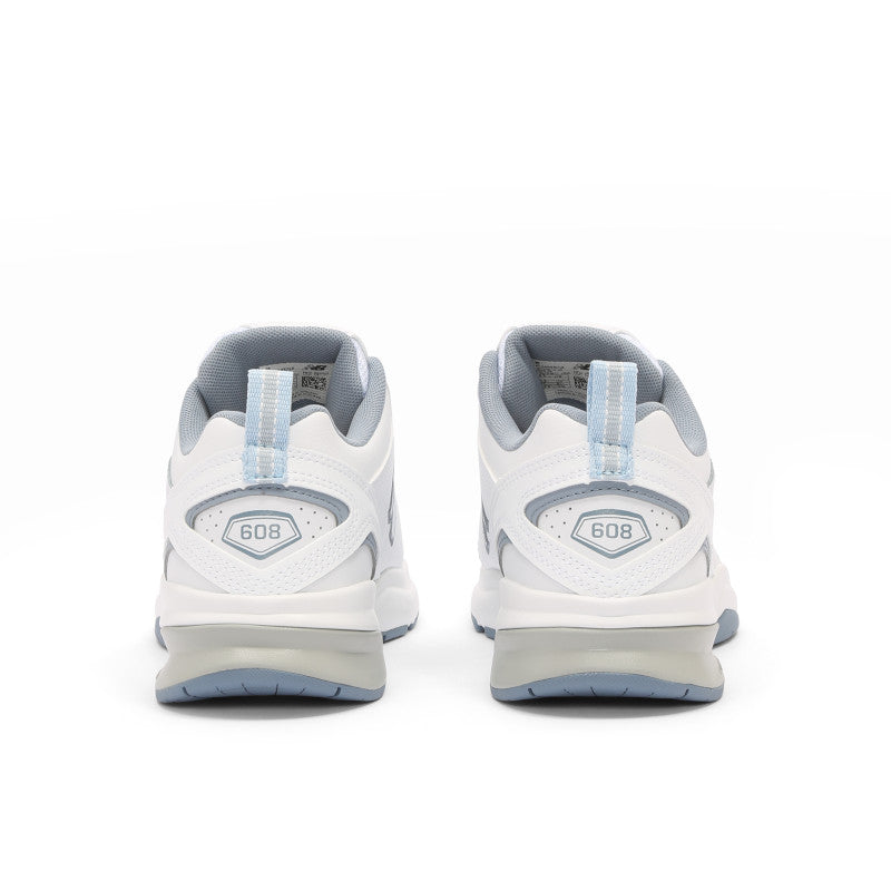 New Balance Women's 608V5 Walking Shoes  *WIDE* White/Light Blue